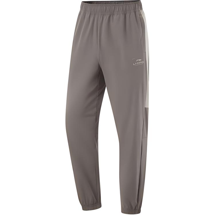 

LINING Фитнес серия вязаные спортивные штаны мужские tree gray brown