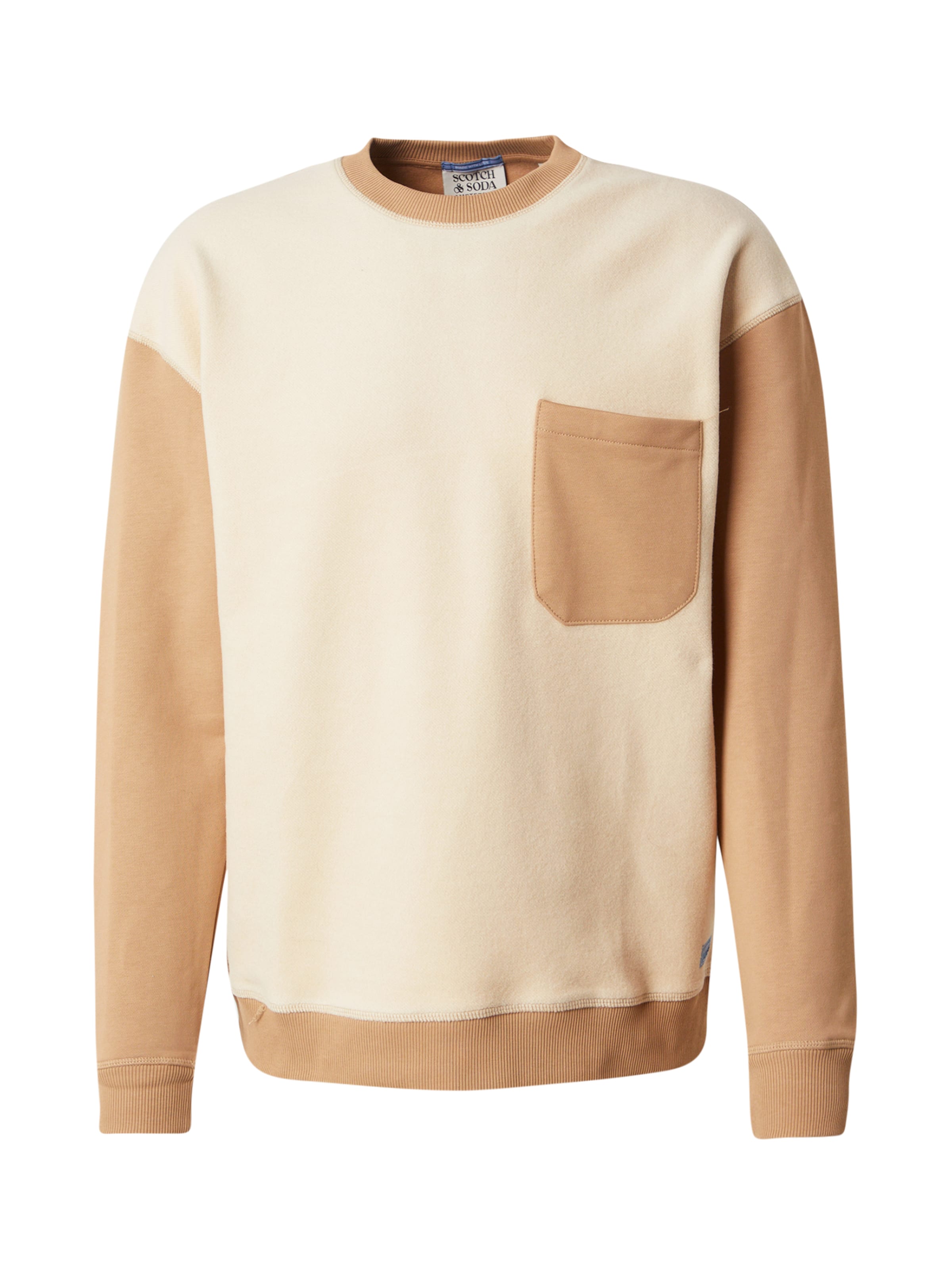 

SCOTCH & SODA Свитшот в бежевом цвете, Camel