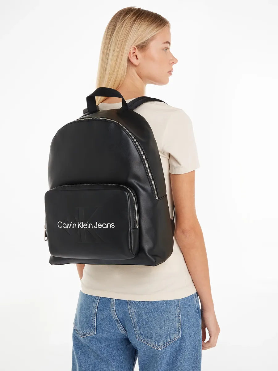 

Городской рюкзак Calvin Klein Jeans "SCULPTED CAMPUS BP40 MONO", рюкзак для отдыха, рабочий рюкзак, школьный рюкзак, черный