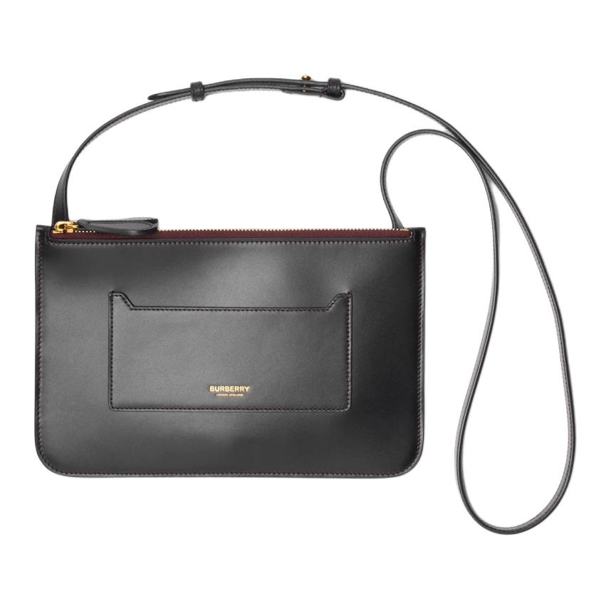

Маленький унисекс-кроссбоди из телячьей кожи черный Burberry