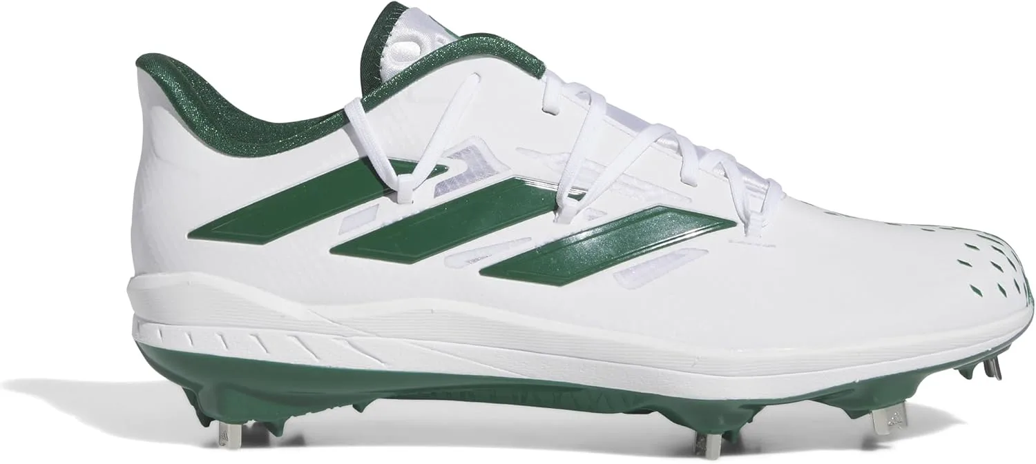 Мужские кроссовки Adidas Adizero Afterburner 9, белый/темно-зеленый — фото 2
