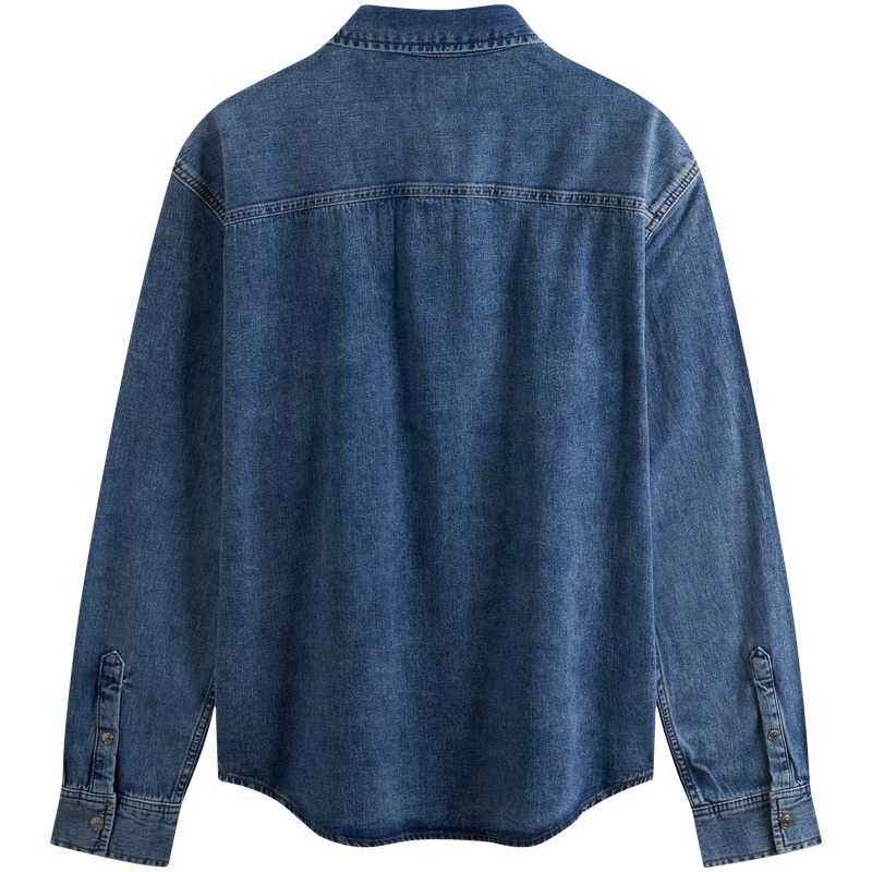 Calvin Klein Джинсовая куртка мужская светло-голубая, 1AA-Denim Light Blue — фото 3