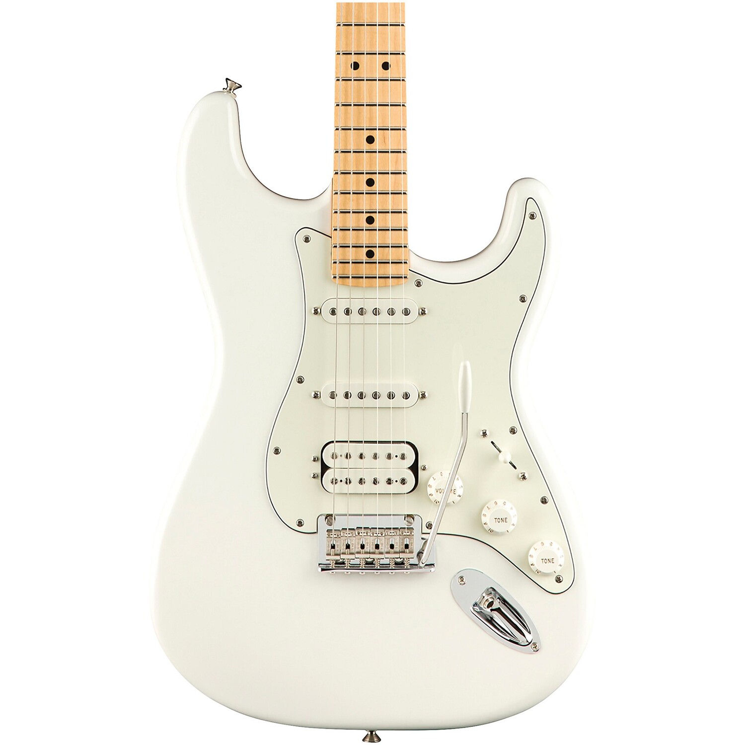 

Электрогитара Fender Player Stratocaster HSS с кленовой накладкой, полярный белый цвет