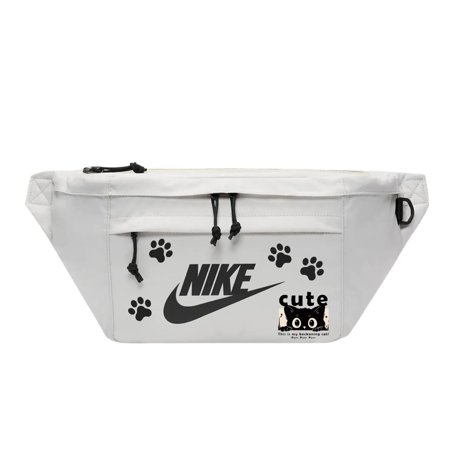

Nike Фабричный поясной мешок Regular Unisex светло-бежевый, Cute Light Bone