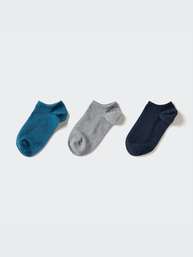 

Короткие носки 3 пары Uniqlo, цвет 66 синий