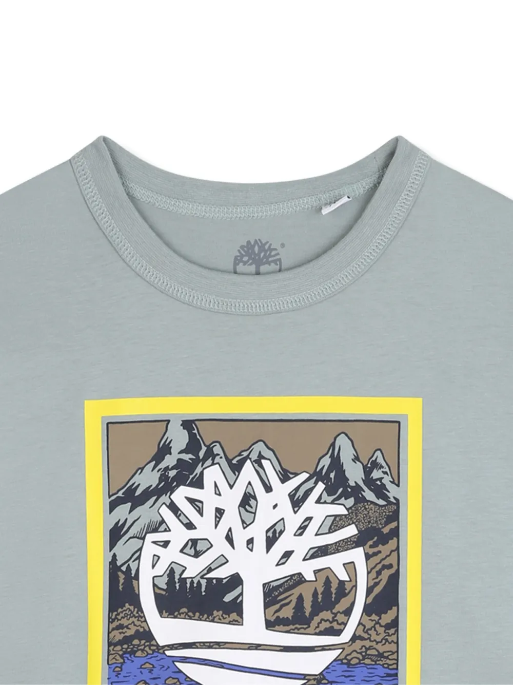 Футболка с длинными рукавами и графичным принтом Timberland Kids, серый — фото 3
