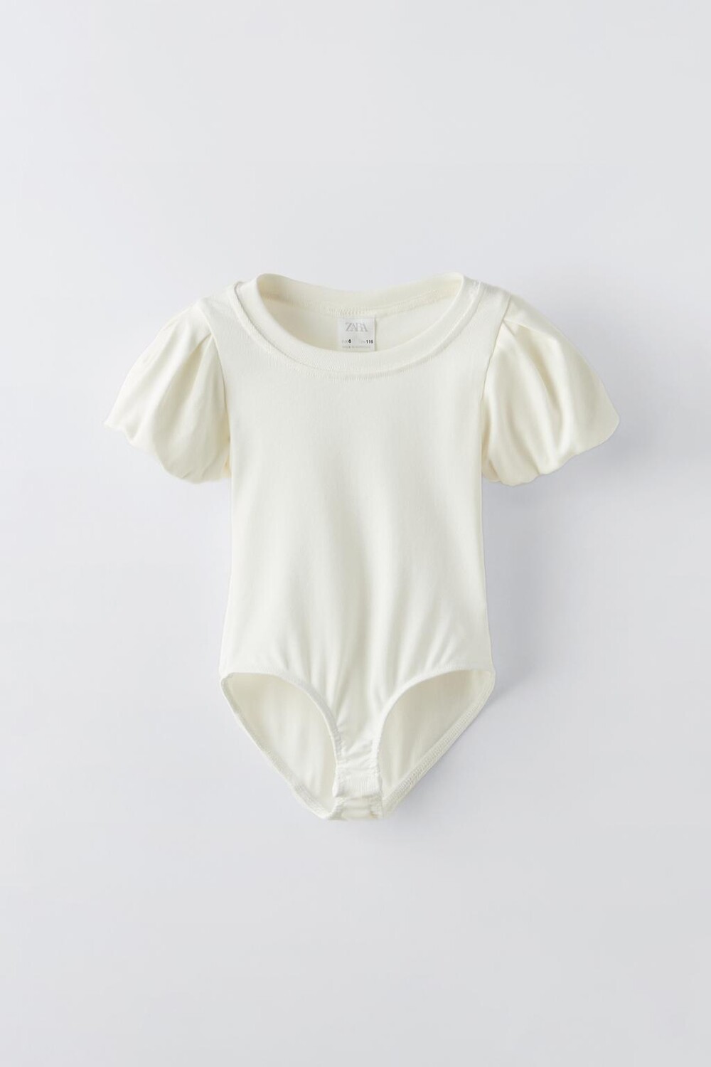 

Боди с объемными рукавами ZARA, белый