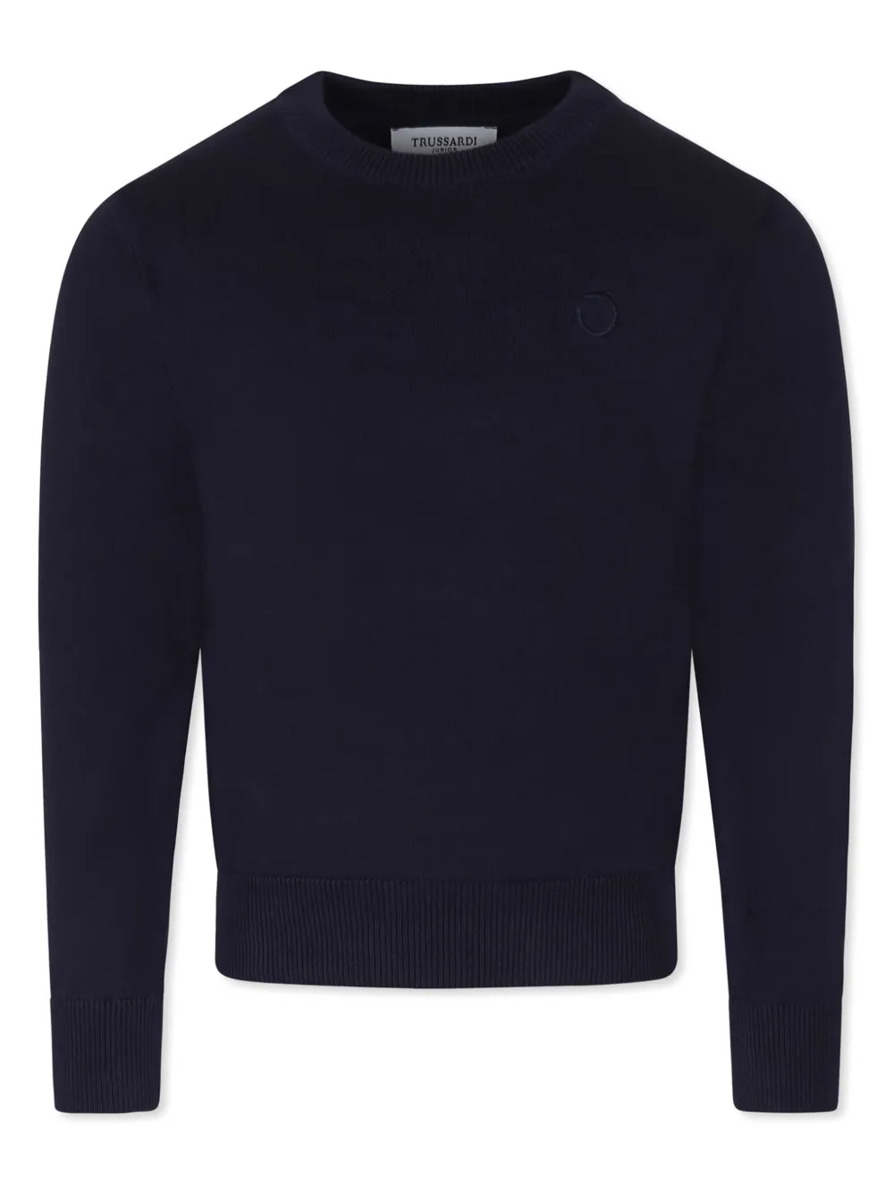 

Хлопковый джемпер TRUSSARDI JUNIOR, синий