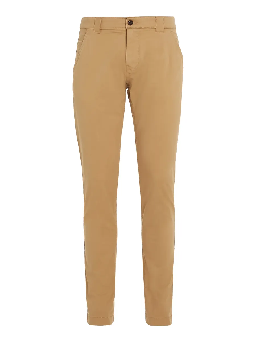 Брюки-чиносы Tommy Jeans "TJM SCANTON CHINO PANT" с фирменной этикеткой, хаки — фото 2