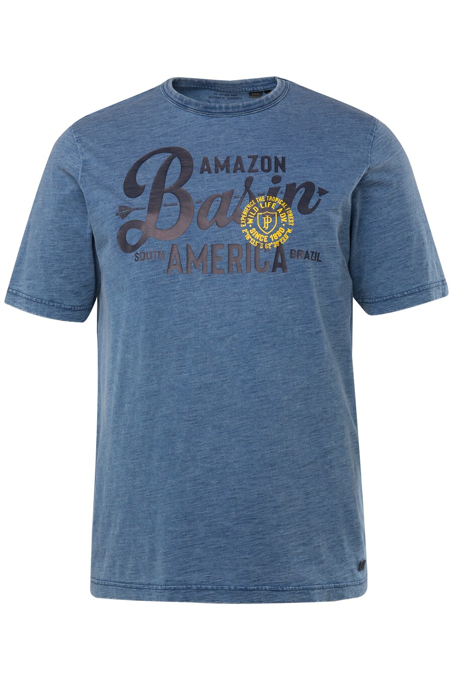 

Классическая футболка JP1880 Shirt, цвет blue/blue denim