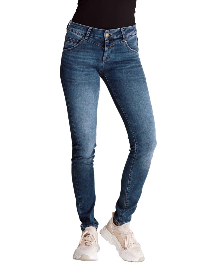 

Тканевые брюки ZHRILL Damen Skinny Jeans DONDI, синий