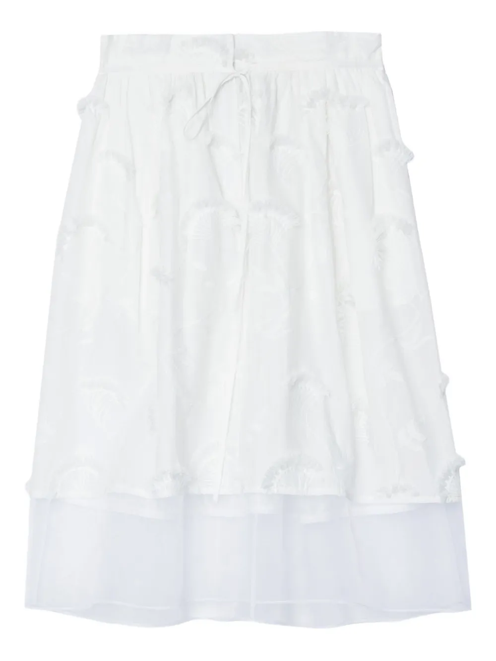 

Юбка с вышивкой 3.1 Phillip Lim, нейтральный