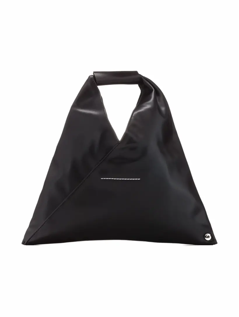 

Кожаная мини-сумка с логотипом MM6 MAISON MARGIELA, черный