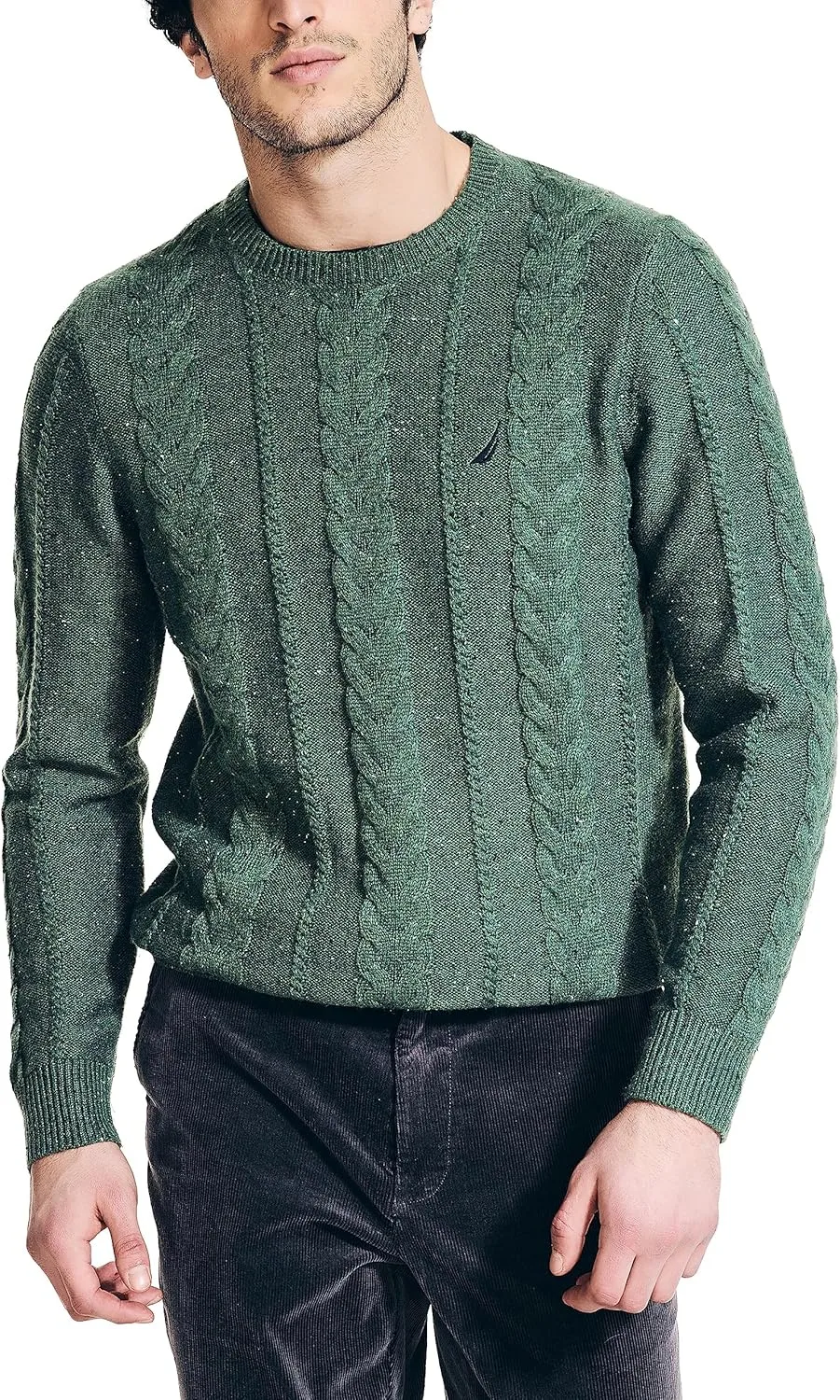 

Мужской свитер Nautica Sustainably Crafted с узором "косичка"