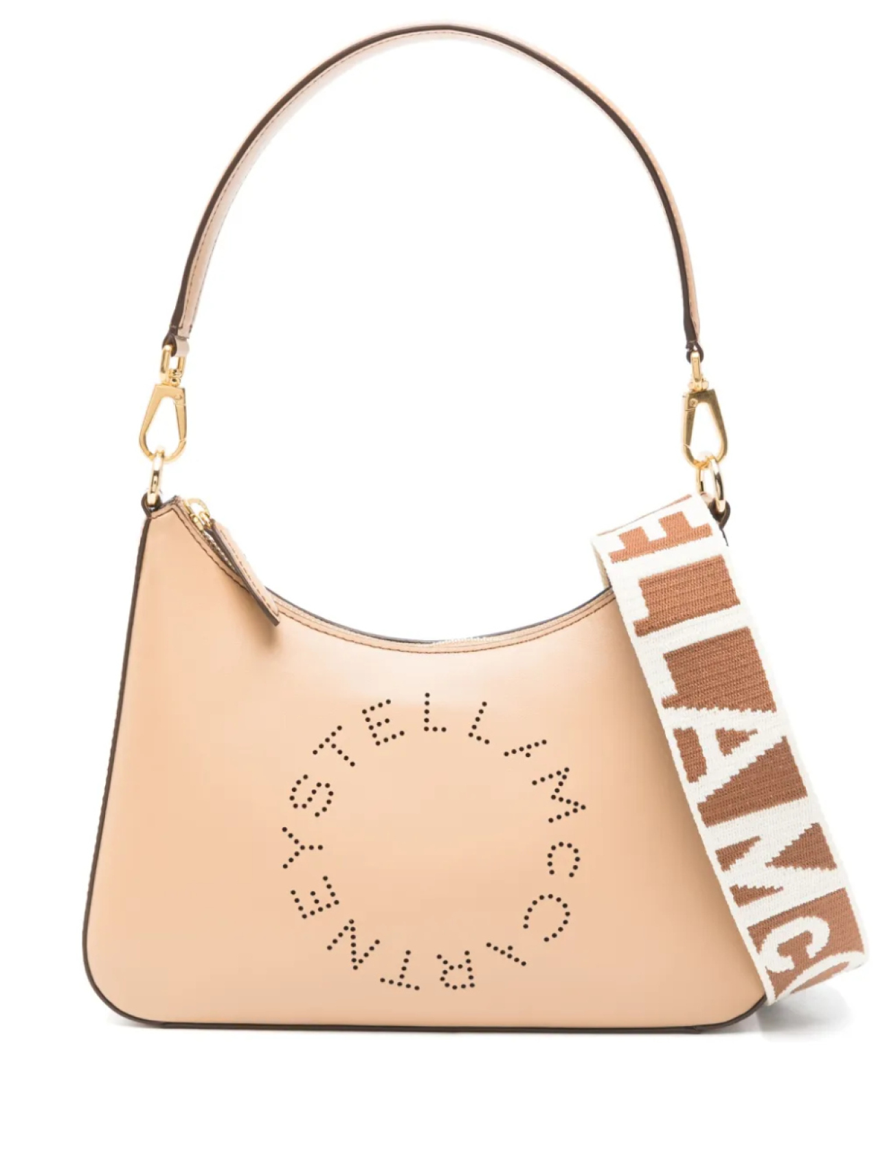 

Сумка через плечо с логотипом Stella McCartney, нейтральный