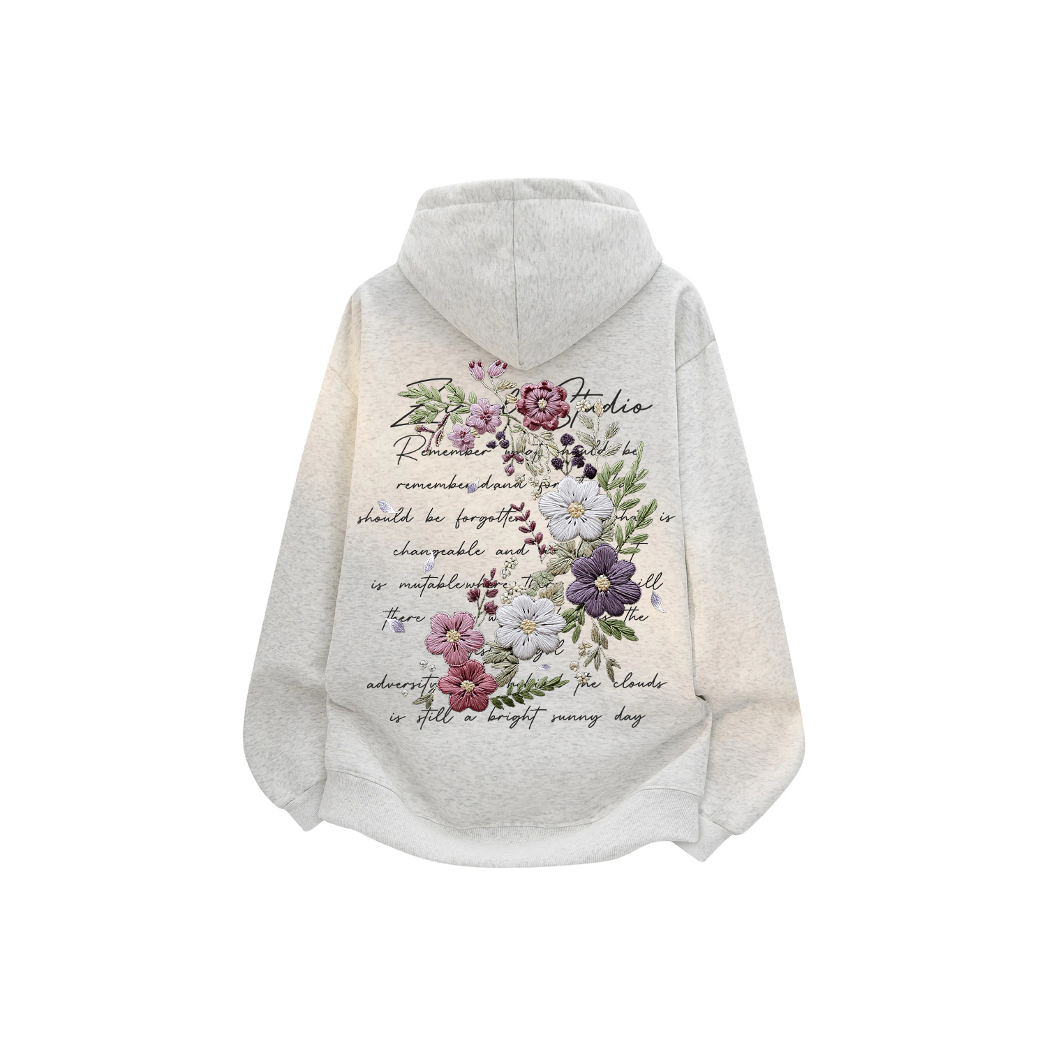 

Толстовка Unisex Hooded Thickened Regular ZIAREL, белый heather серый[upgraded fleece-lined]