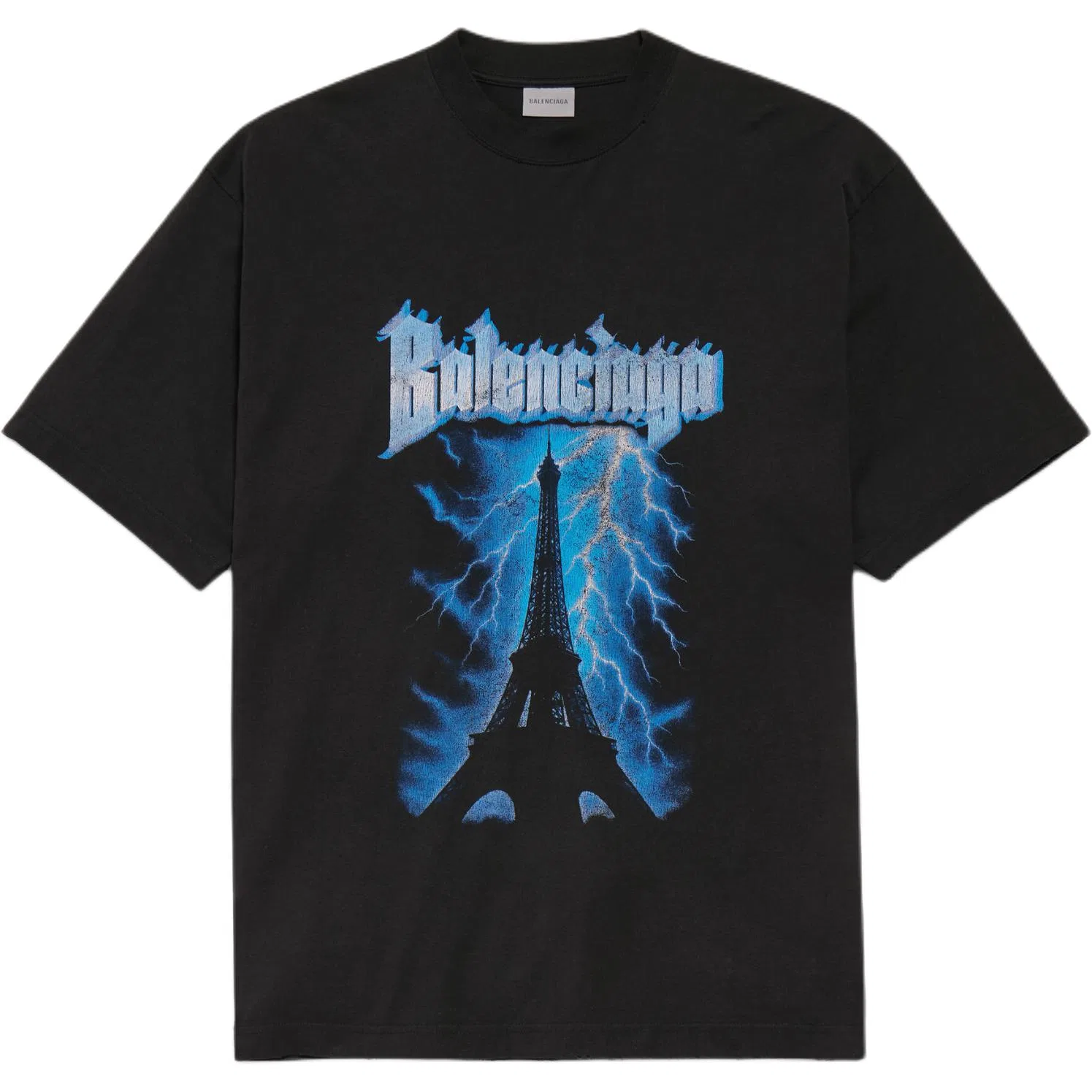 Футболка с принтом crewneck Balenciaga, Black