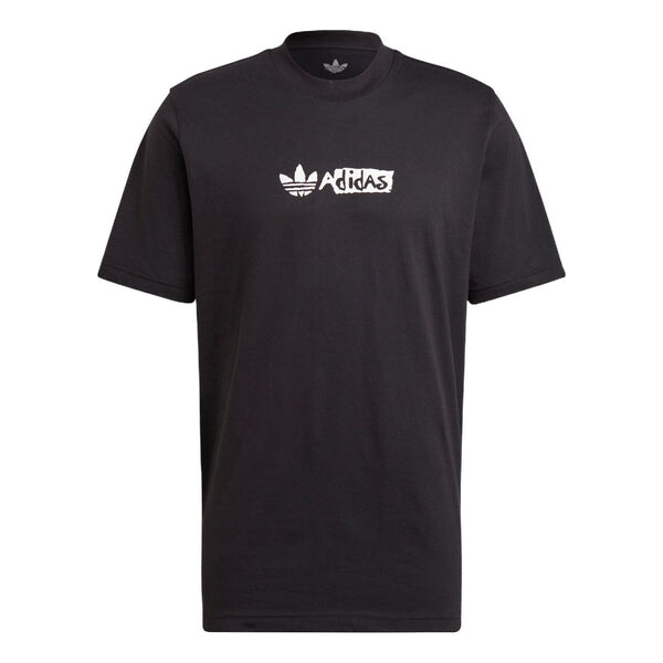 

Футболка adidas originals Solid Color Logo Sports Short Sleeve Black, черный