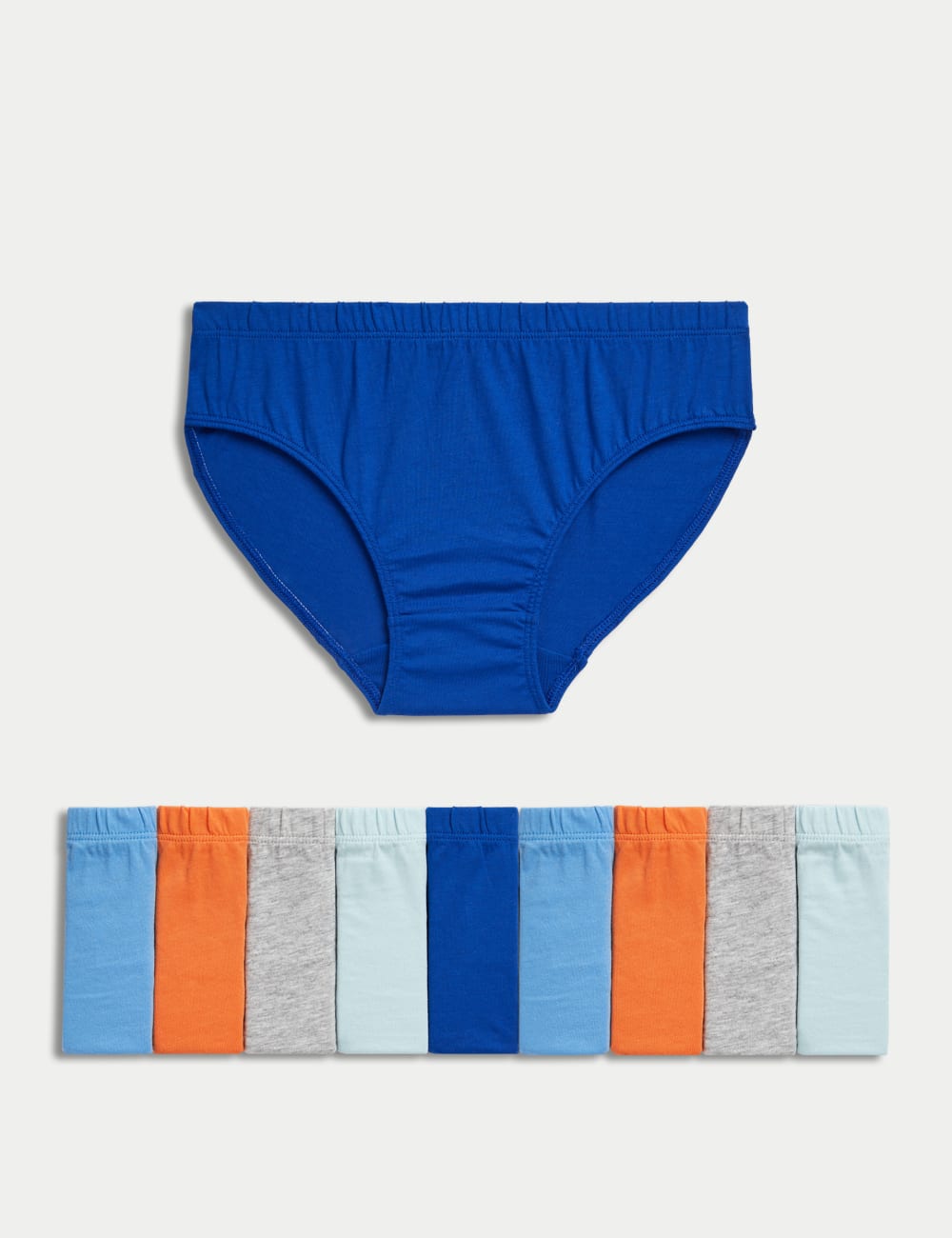 

10 пар трусиков из чистого хлопка Marks & Spencer, цвет Multi/brights