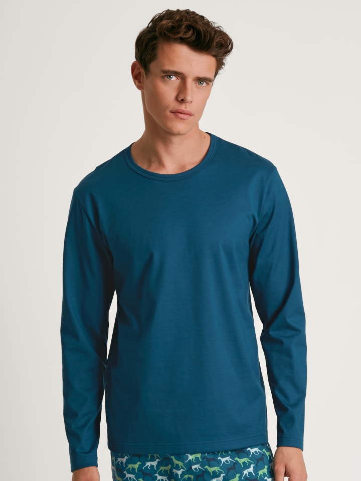 

Лонгслив Calida Shirt, цвет legion blue