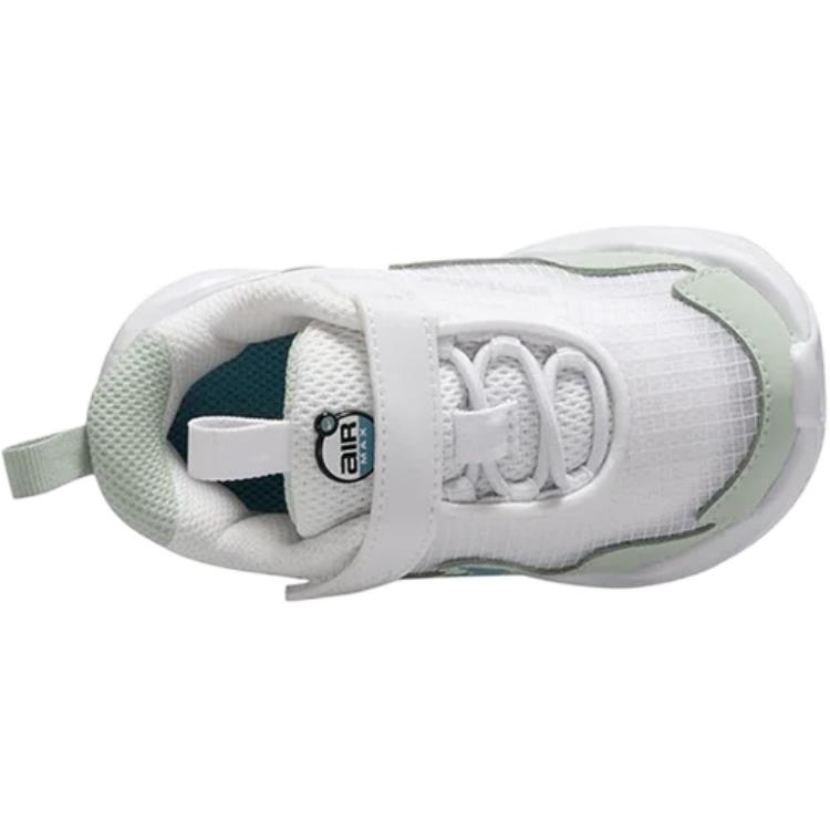 Низкие кроссовки Air Max Nova с защитой от истирания для младенцев и малышей Nike, белый/зеленый — фото 4
