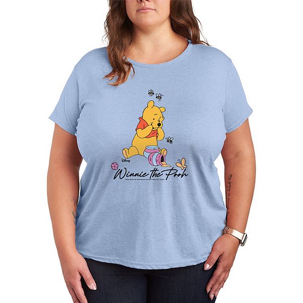 

Футболка с принтом Winnie the Pooh и медом, Plus size Disney, Heather Chambray Blue, Синий, Футболка с принтом Winnie the Pooh и медом, Plus size Disney, Heather Chambray Blue