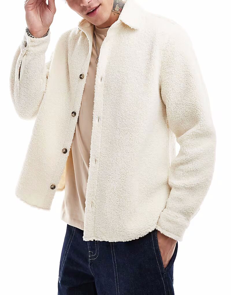 

Светло-бежевая футболка Asos Design