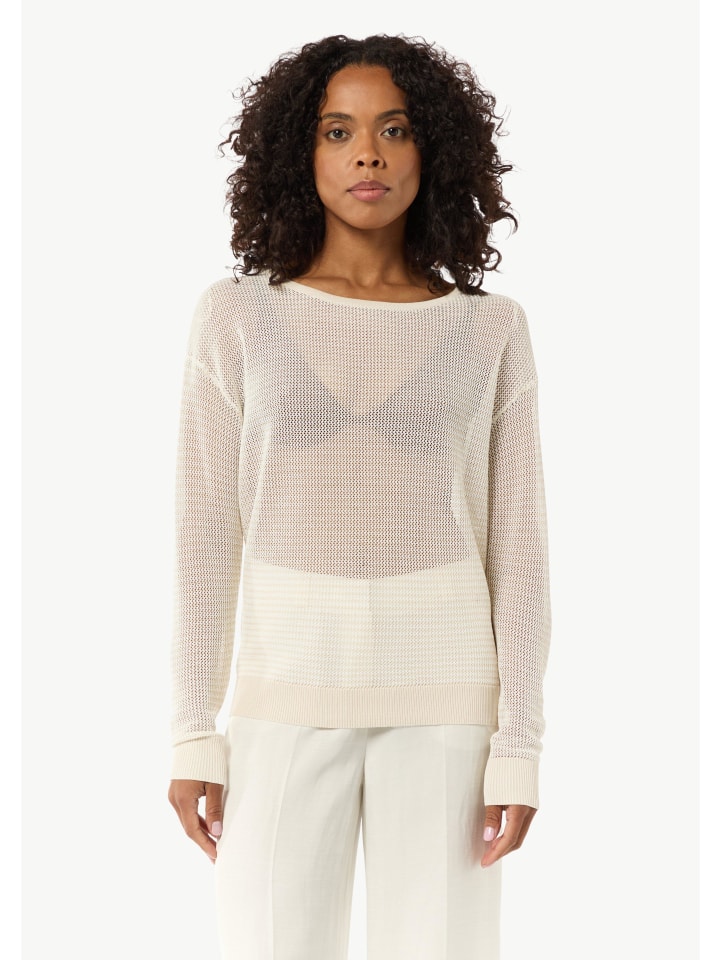 

Пуловер comma Strickpullover langarm, цвет Beige-creme