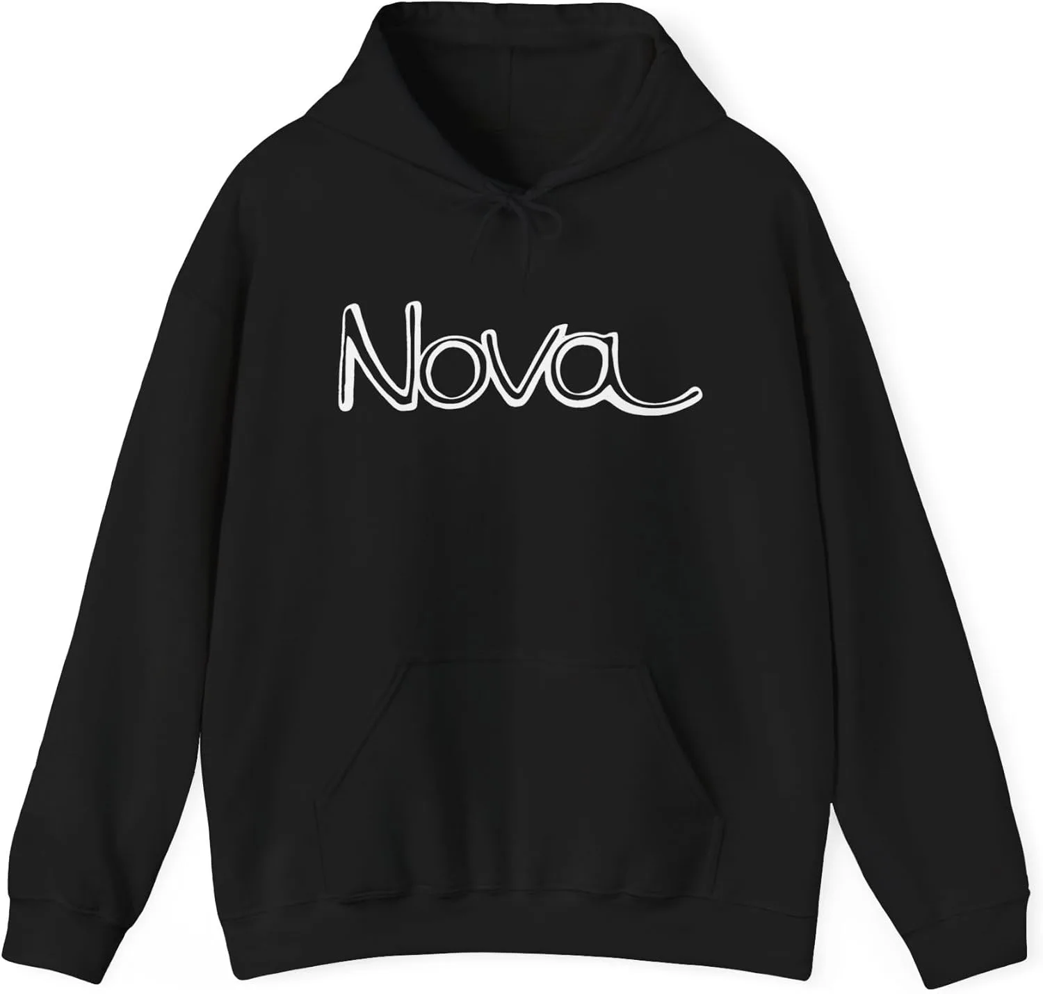 Футболка Garage Shirt Nova SS V8 350 396 с логотипом, худи унисекс, толстовка с капюшоном из плотной смесовой ткани GENERIC, черный
