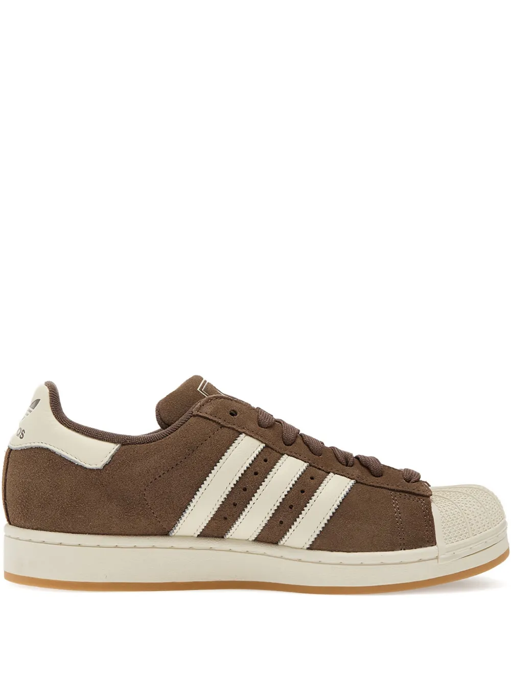Кроссовки Superstar II из замши adidas, коричневый