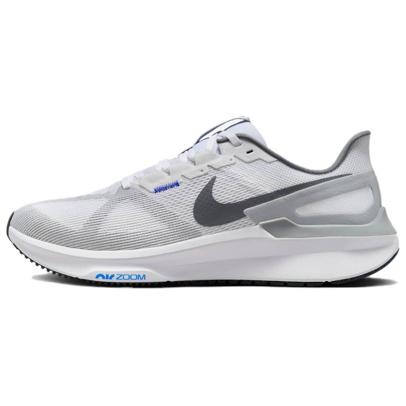 

Nike Кроссовки для бега на длинные дистанции, износостойкие, серо-белые, для городских поездок