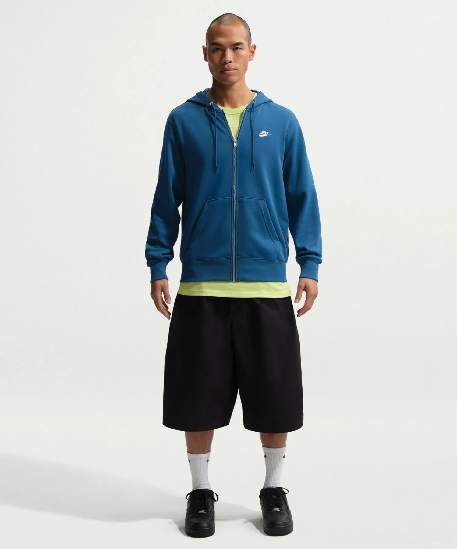 Толстовка с длинными рукавами и застежкой-молнией Nike Club FT — фото 4