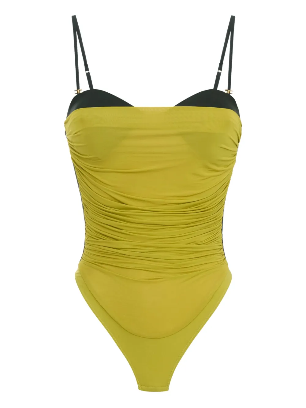 

Боди со сборками Elisabetta Franchi, желтый