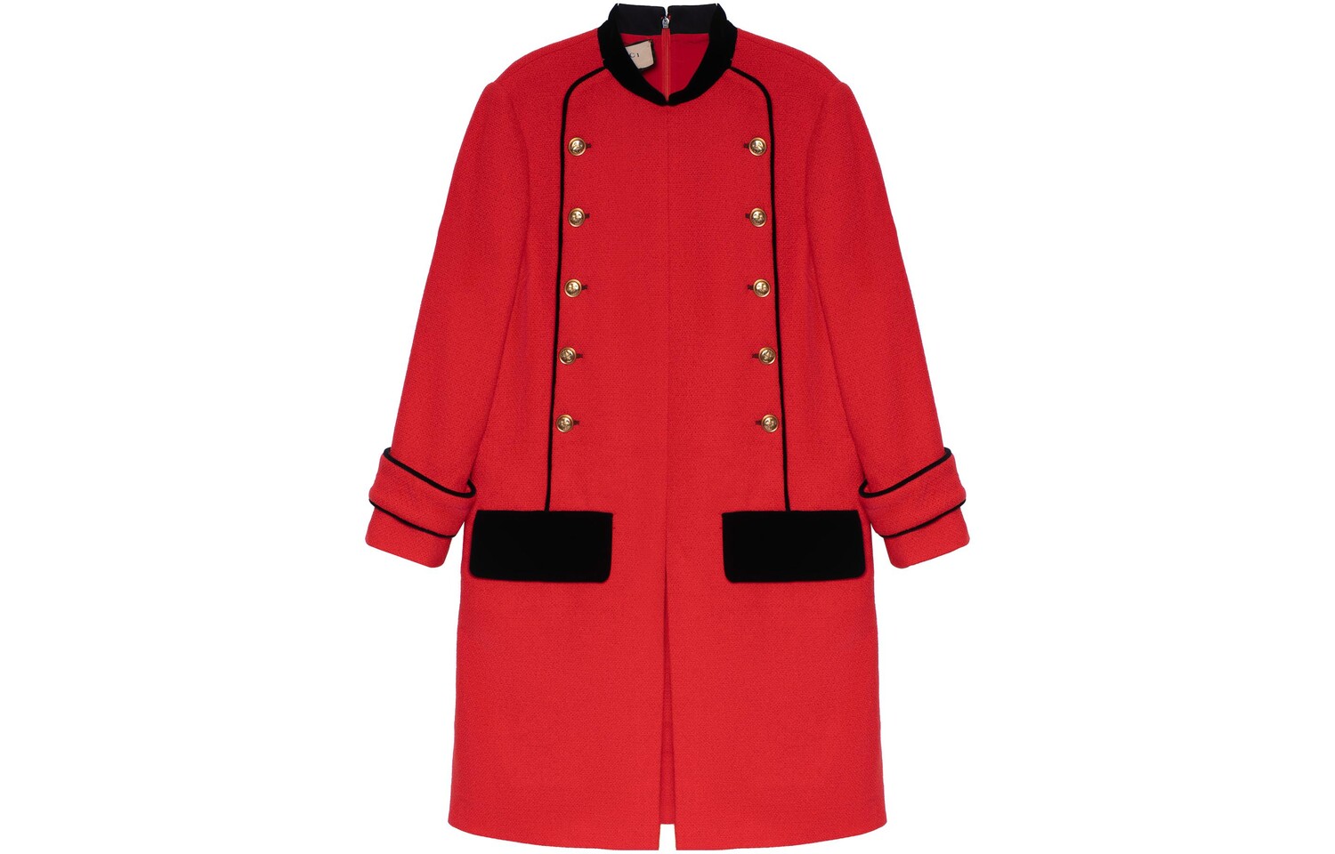 

Платье с длинными рукавами женское красное Gucci