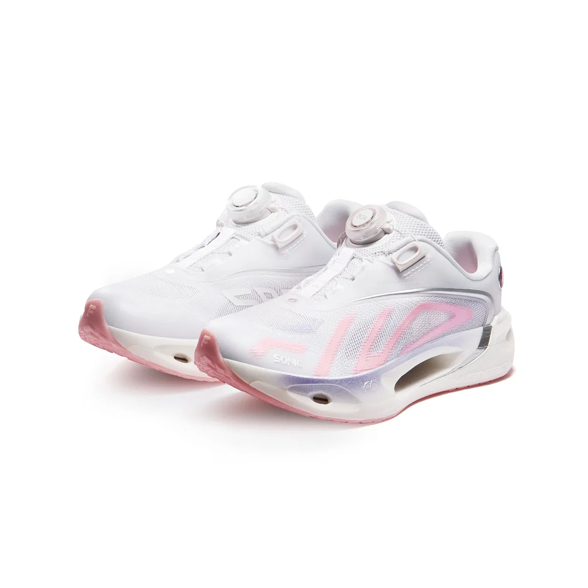 Кроссовки низкие беговые White Kids' FILA KIDS, FILA White/Pure Pink — фото 4