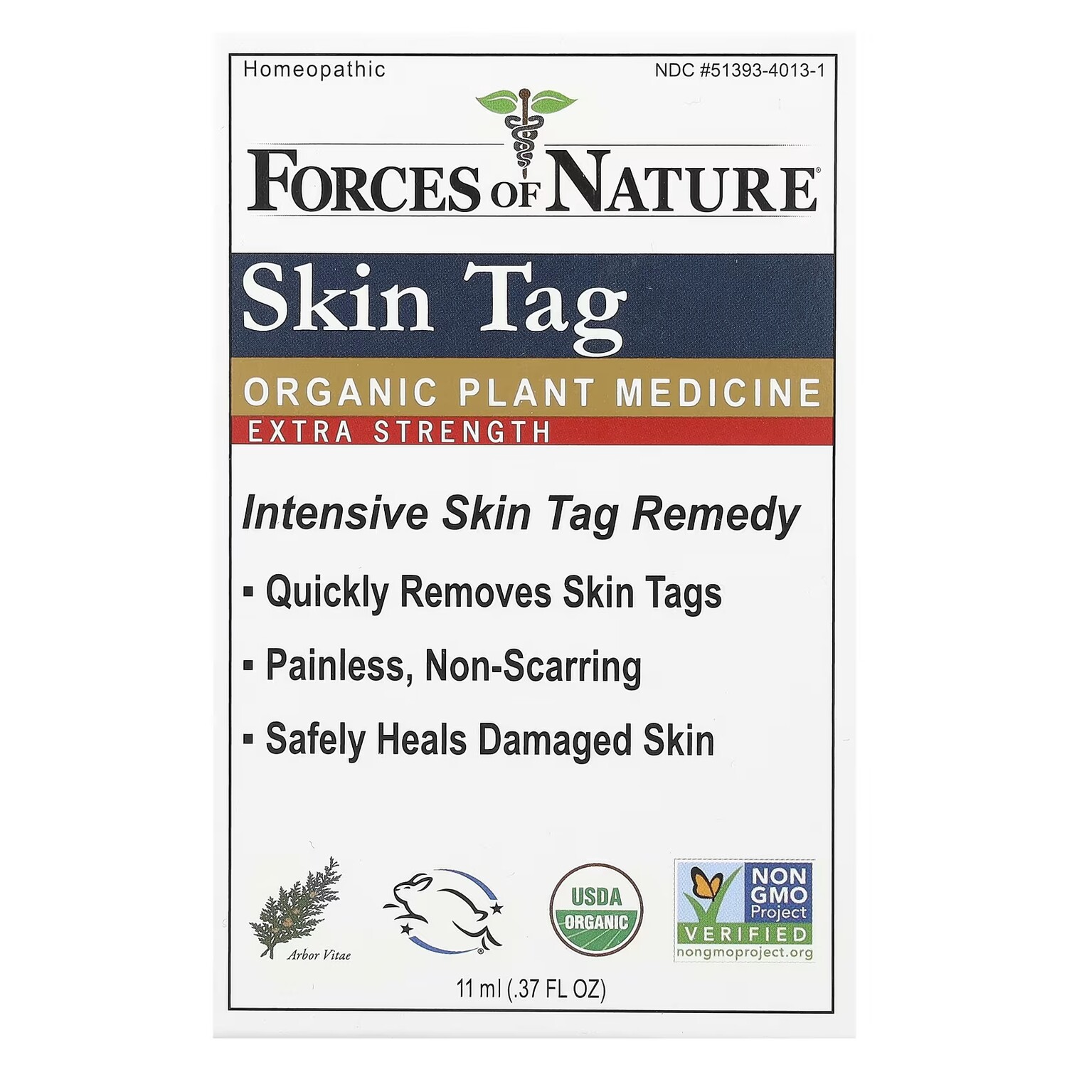 

Средство для кожи Forces of Nature Skin Tag Organic Plant Medicine Extra Strength, 11 мл