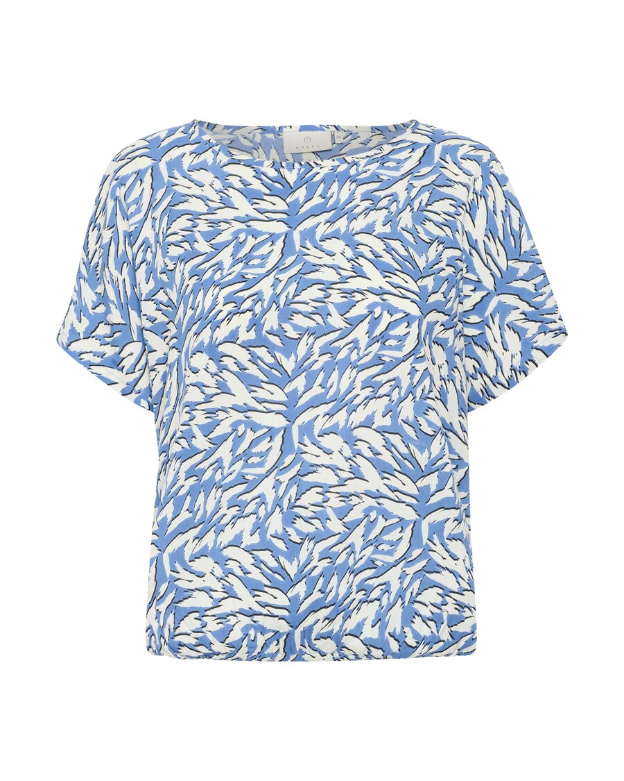 

Блузка с коротким рукавом Kaffe Blouse jetta, небесно-синий