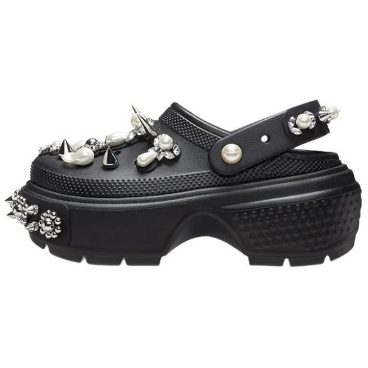 Кроксы Stomp Clog Simone Rocha черные женские