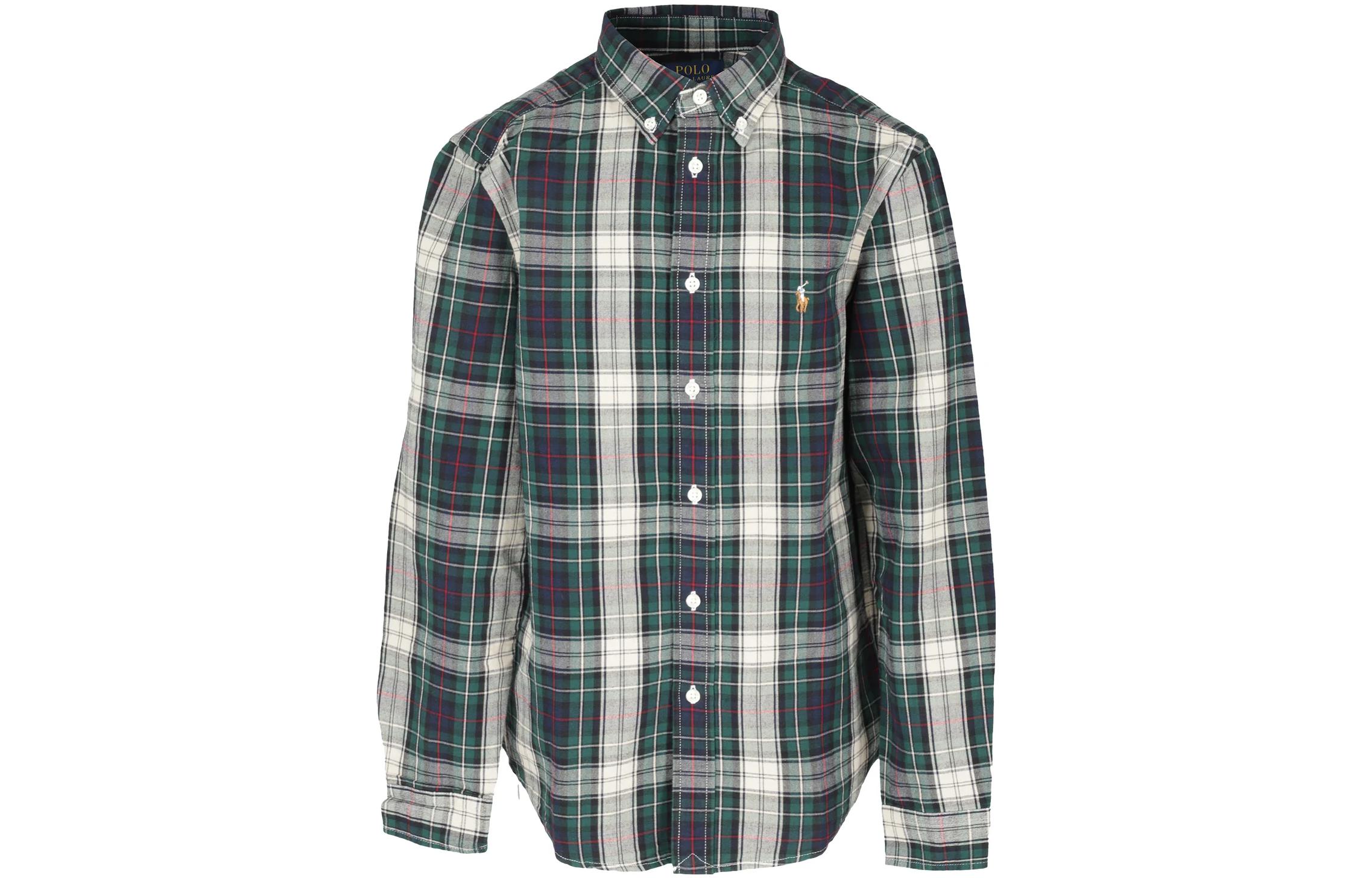 Рубашка Kids' Apparel SS23 Boy Gray Kids' Polo Ralph Lauren, серый — фото 3
