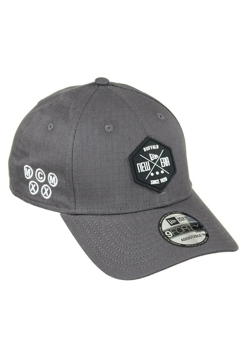 

Бейсболка RUBBER HEX PATCH 9FORTY ADJUSTABLE New Era, цвет grau