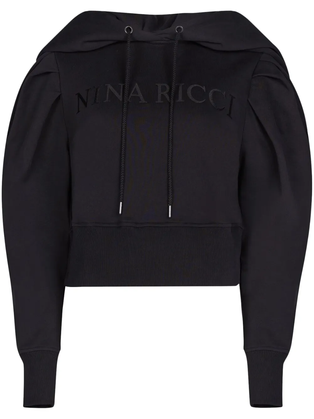 

Худи с вышитым логотипом Nina Ricci, черный