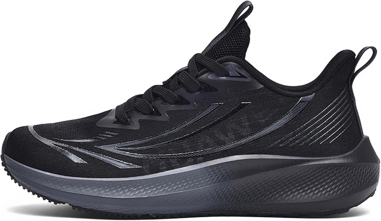 

Летние сетчатые спортивные и повседневные кроссовки, легкие, износостойкие, модные для бега Generic, черный/серый