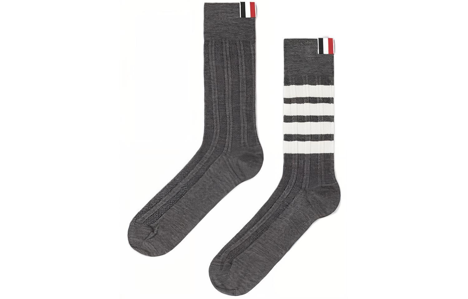 

Мужские носки до середины голени THOM BROWNE, 1 Pack (Medium Gray)