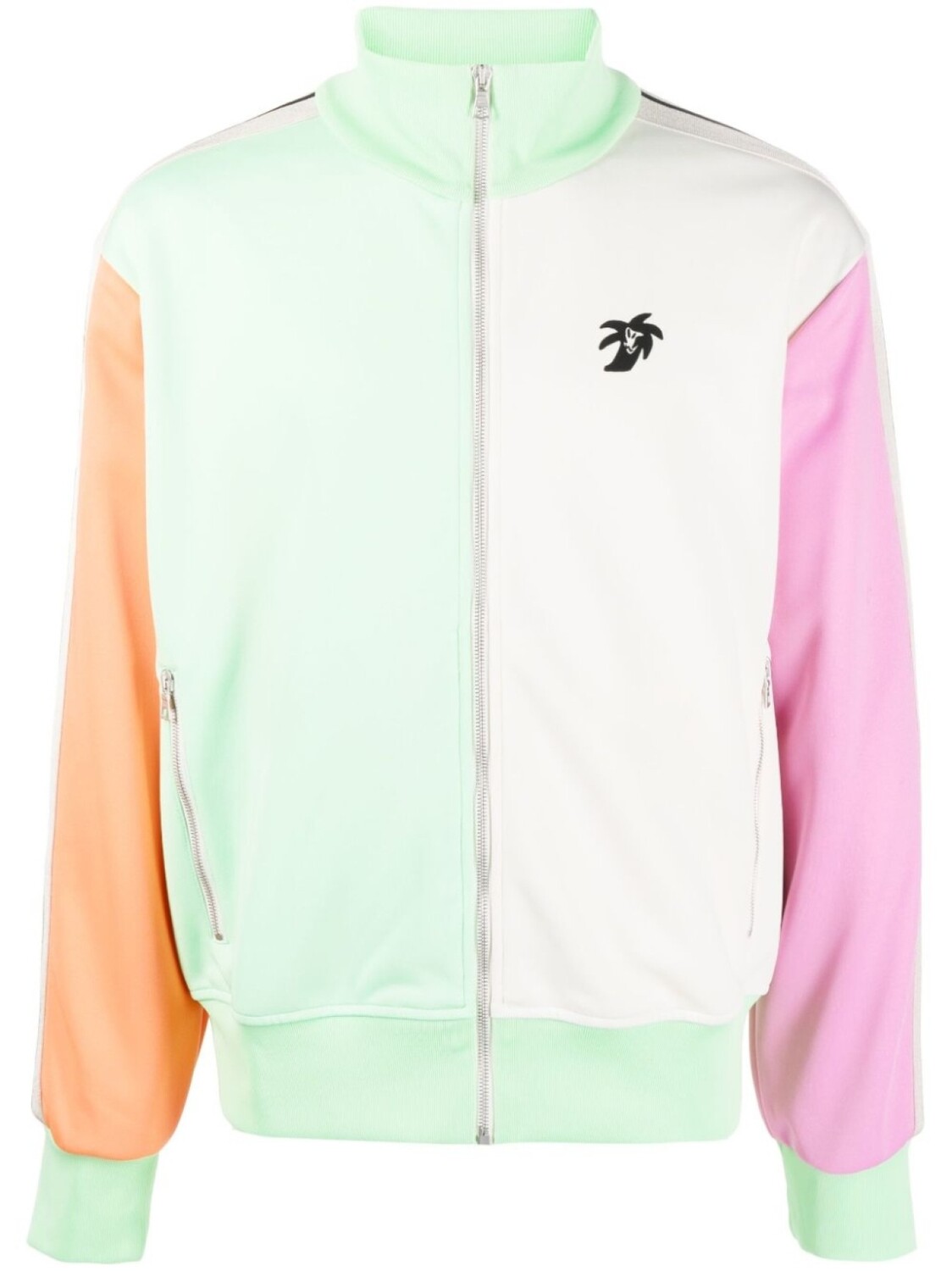 

Palm Angels спортивная куртка в стиле колор-блок с логотипом, зеленый