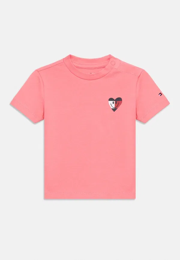Футболка Tommy Hilfiger 2 Pack Back Smiley Logo Jersey T-Shirts Print, тропический румянец — фото 3