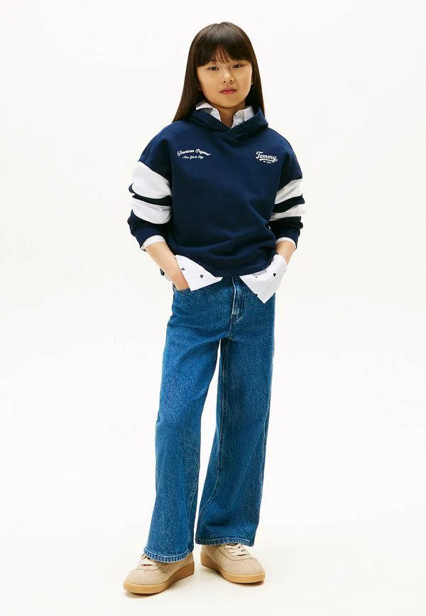 Худи с цветными блоками и логотипом на спине Tommy Hilfiger, Dark Blue