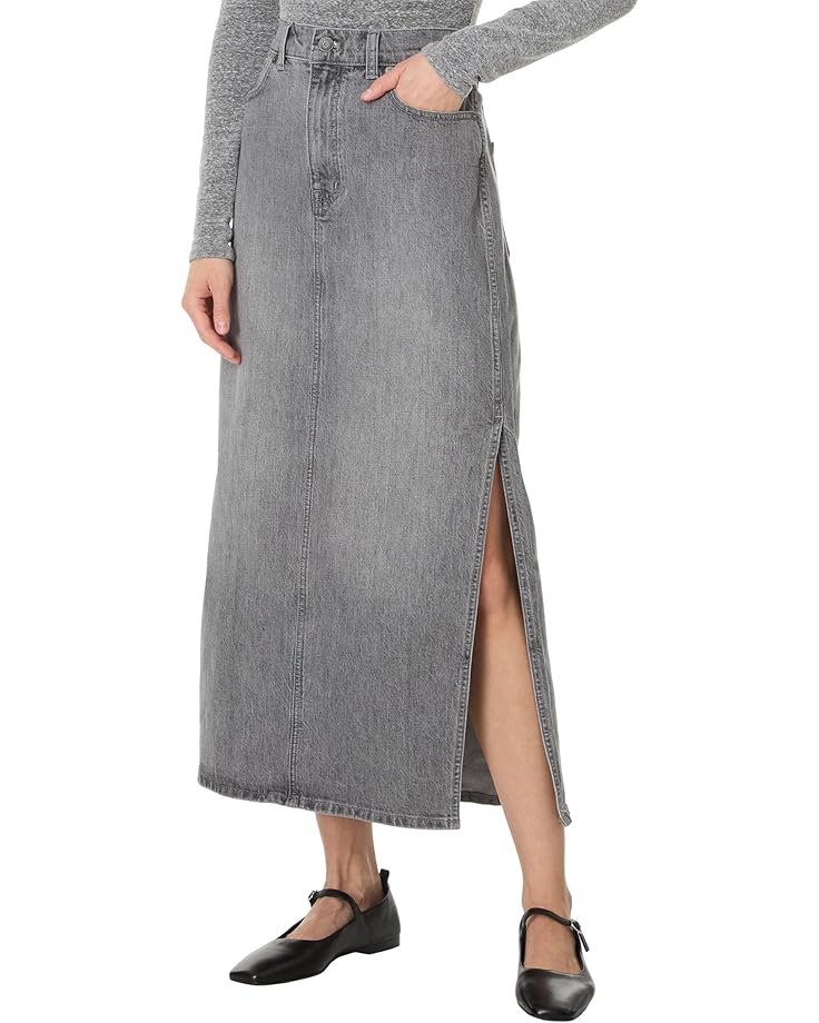 

Юбка Madewell Classic Midi Skirt in Hallandale Wash, цвет Hallandale Wash
