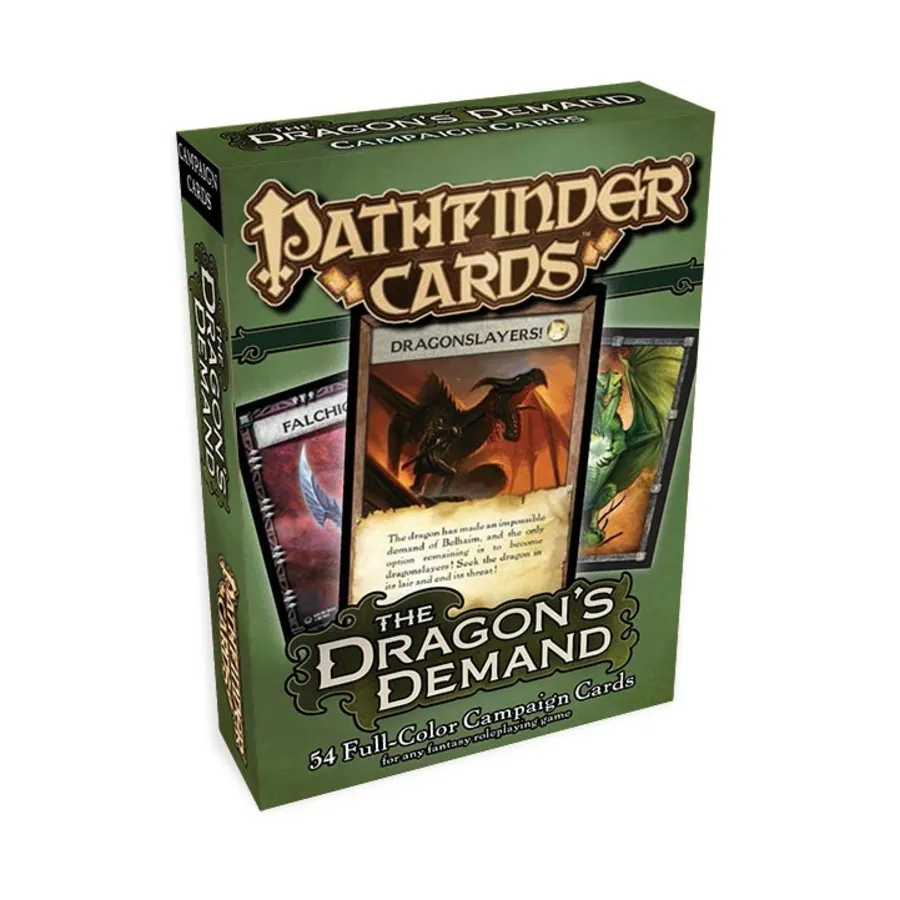 

Бокс-сет Campaign Cards - The Dragon's Demand, Pathfinder Roleplaying Game (1st Edition) - Pathfinder Cards - Assorted