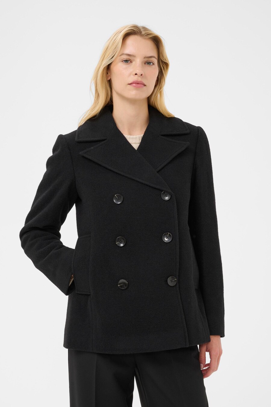 

Пальто межсезонное Part Two Lekias, черный