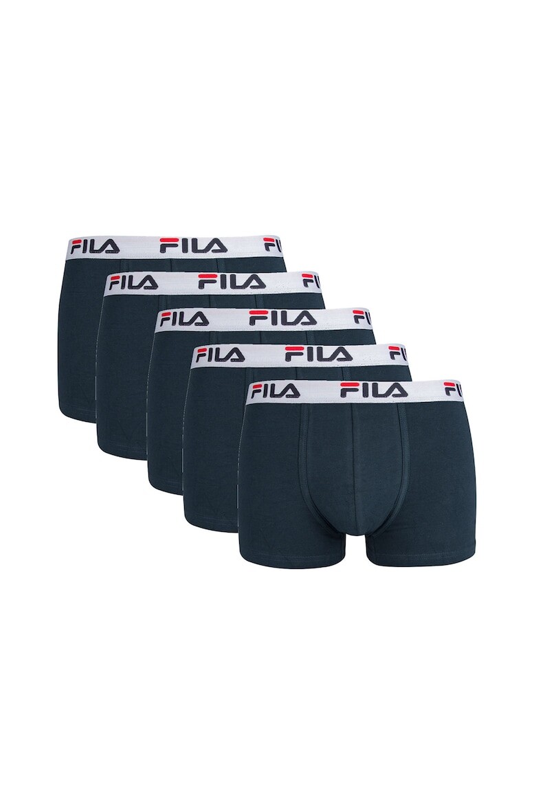 

Боксеры с логотипом на поясе - 5 пар Fila, синий
